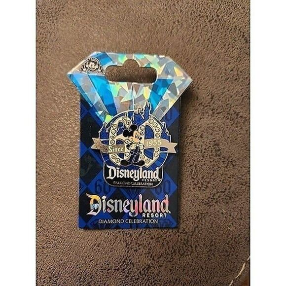 Disneyland 60th Anniversary Mickey Mouse Pin - Picture 1 of 5